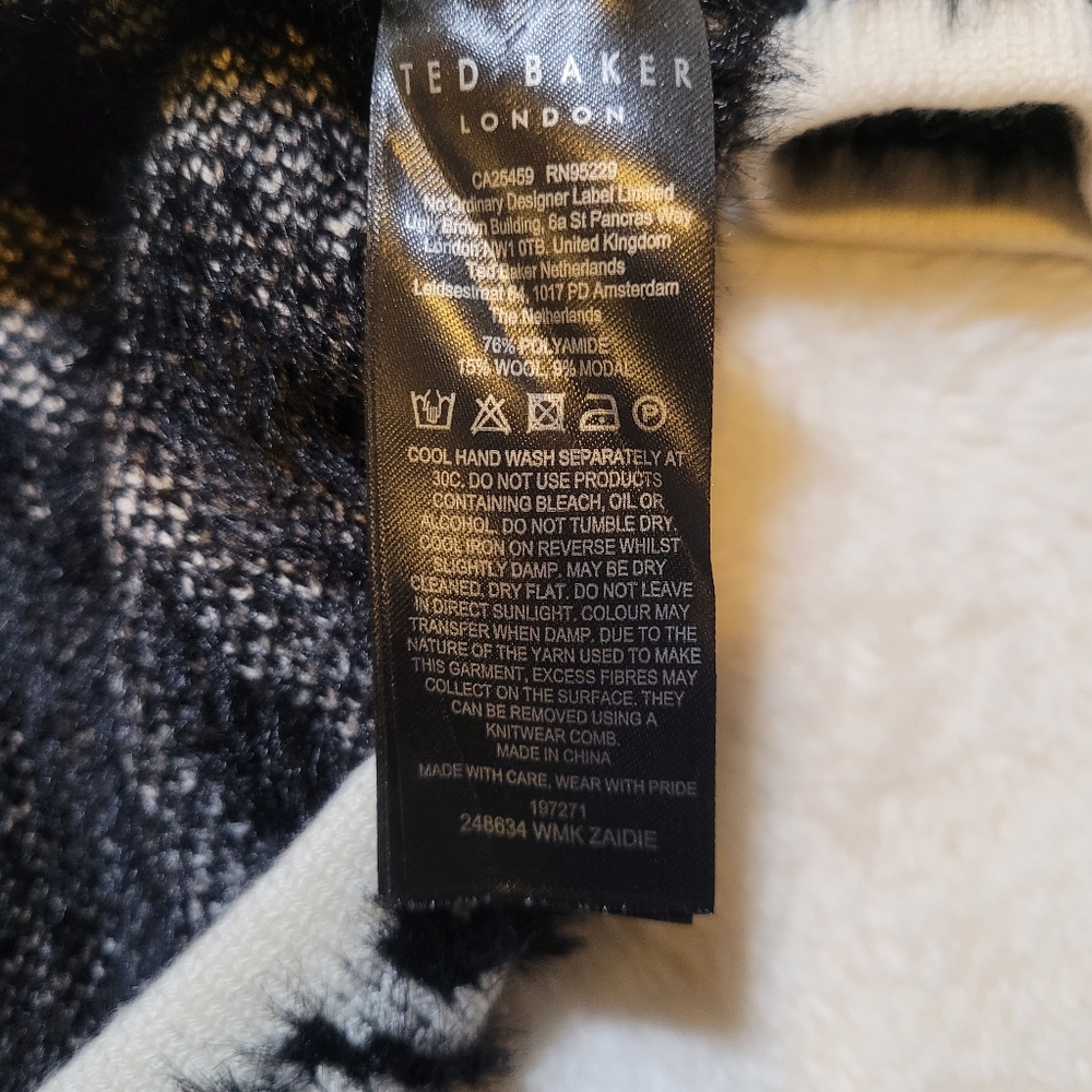 Ted Baker $175 Zaidie Jacquard Woven Sweater Sz 0 (XS) - Picture 10 of 11